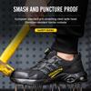 Men Rotating Button Safety Shoes Steel Toe Work Sneakers Indestructible Shoes Puncture-Proof Work Boots Air Cushion Safety Shoes