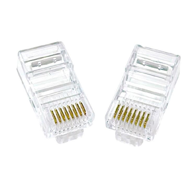 High Performances Cat5e RJ45 Plugs 8P8C Unshielded Connectors with Precisions Gold Plated Pin