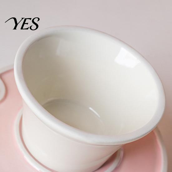 High Base Pet Bowl Raised Slow Feeder Bowl, Ceramic Down Eating Food Vomiting Prevention Anti Dish for Small Medium Dogs & Cats Cat