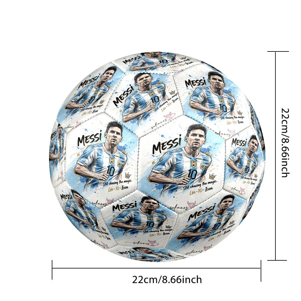 Messi 10 Number Soccer Celebration Soccer Ball Size 5 Football Machine Sewn Indooroutdoor Training And Matches Perfect Gift For Sports Enthusiasts