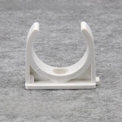 Liansu U-Shaped White UPVC Pipe Clamp Saddle