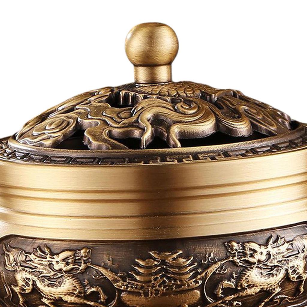 Antique Style Brass Coil Incense Burner Fragrance Accessories Censer Year Gift Holder