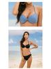 Pink Rose Red Bikini Swimsuit with Steel Support - Sexy Three-Point Design for Women