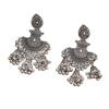 Vintage Bohemian Ethnic Style Earrings for Women, Exaggerated Elegance, Hollowed-out Heart Stud Earrings, Long Bell Indian Accessories