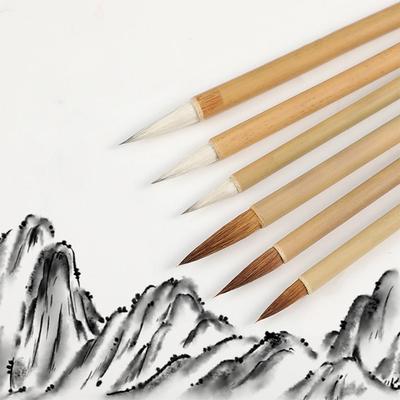 Wolf Haar Chinesische Kalligraphie Pinsel Öl Aquarell Kunst Pinsel Schriften Schreiben Pinsel Klasse