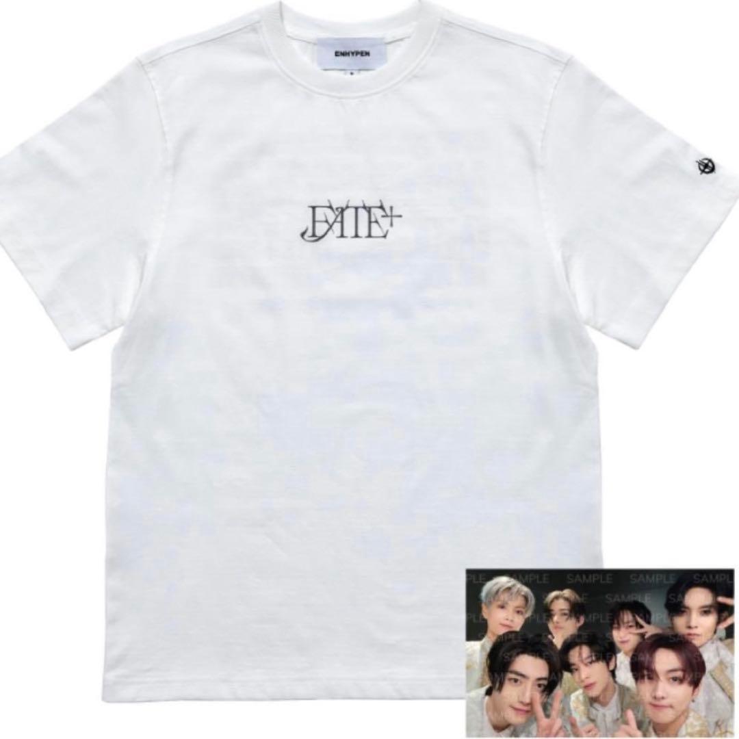 Unused ENHYPEN Fate+ T-shirt with trading card M size