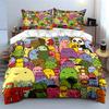 Colorful Cartoon Characters Set – Decoration and Art Exquisite three-piece bedding set gift for kids and adults