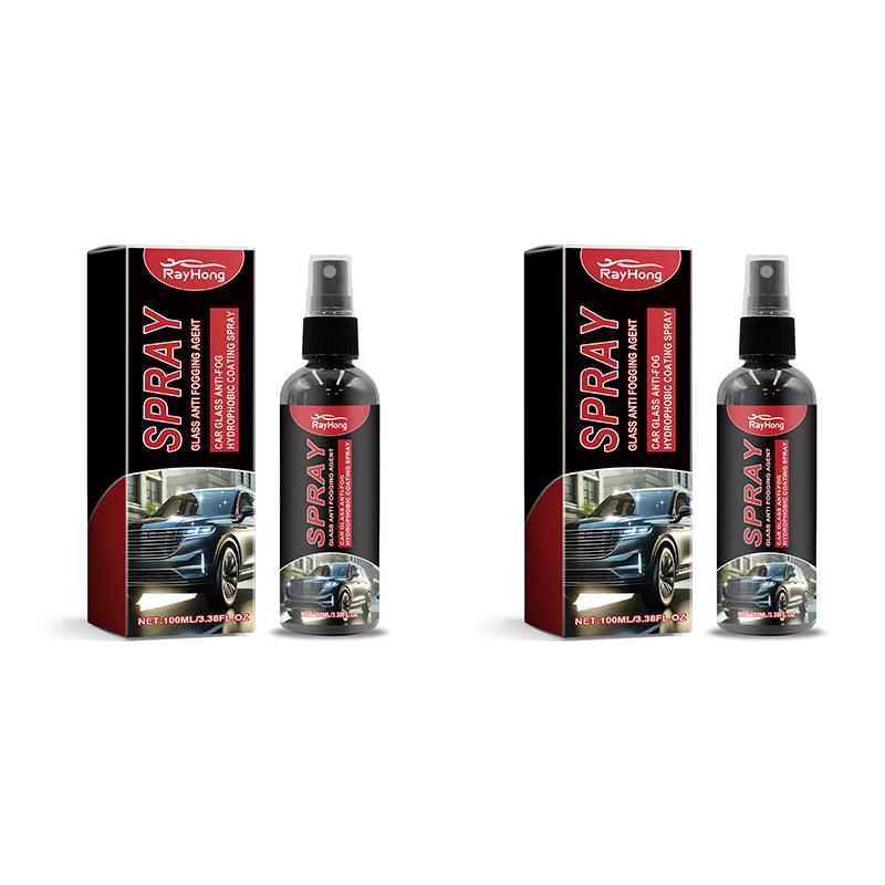 Car Glass Coating Spray Auto Windshield Water Repellent Coating Agent Rainproof Waterproof Spray Car Detailing Polish Kit 100ML