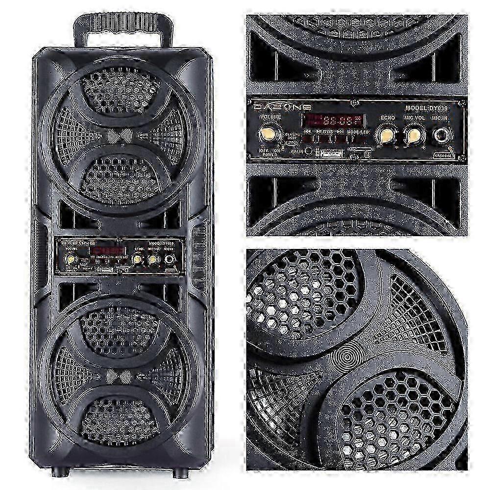 Altavoz de Fiesta Portátil Bluetooth de 3000W con Subwoofer, Sistema de Sonido de Graves Pesados y Micrófono