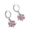 Personality Marquise Zircon Petal Earrings For Women Temperament Versatile Exaggerated Ear Drops Fashion Jewelry