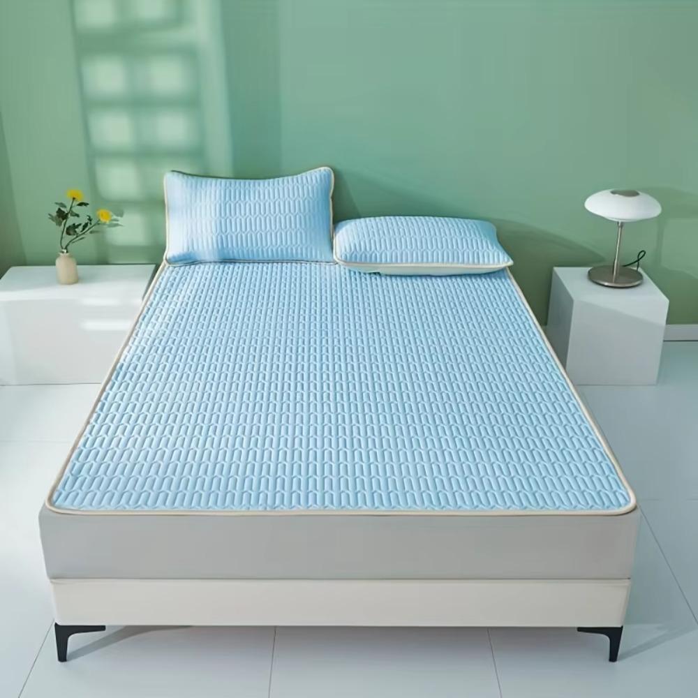 Quilted Bed Sheet Cooling Pad Anti-wrinkle Summer Sleeping Mat Cool Feeling Mattress Cover Summer