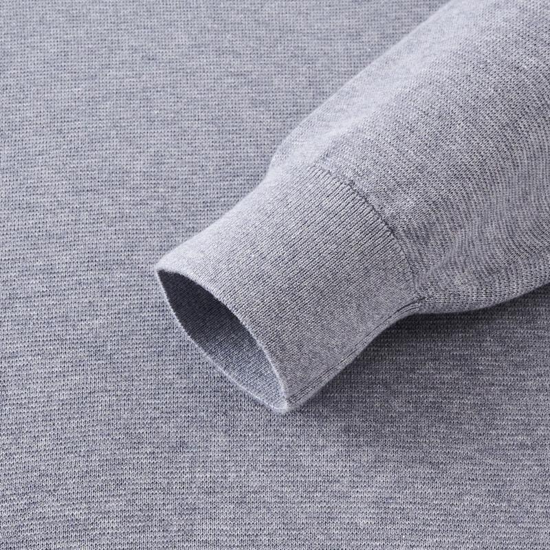 Giovanni Valentino Men's Pure Cotton Mock Neck Knit Sweater