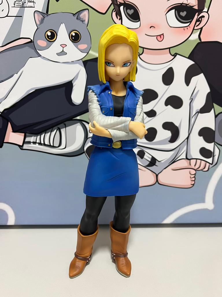Anime Statuette Dragon Ball Z Android 17 18 Figure Pvc Action Figures Statue Decoration Desktop Anime Collection Peripheral Toys