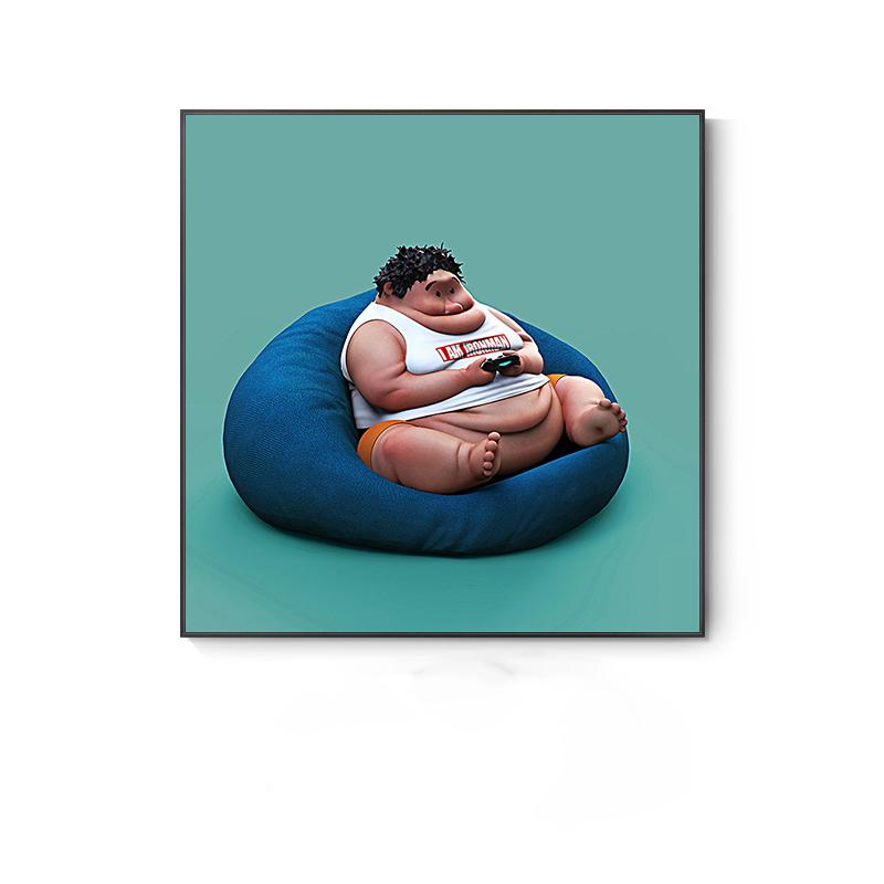 Nordic Cute Animal Posters Funny Giraffe Panda Cat Phone Canvas Painting Wall Pictures for Living Room Decor Kids Room Cuadros