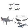 Ocean Animal Figurines Collection Featuring Solid Plastic Sharks And Whales For Classroom Use And Collectors