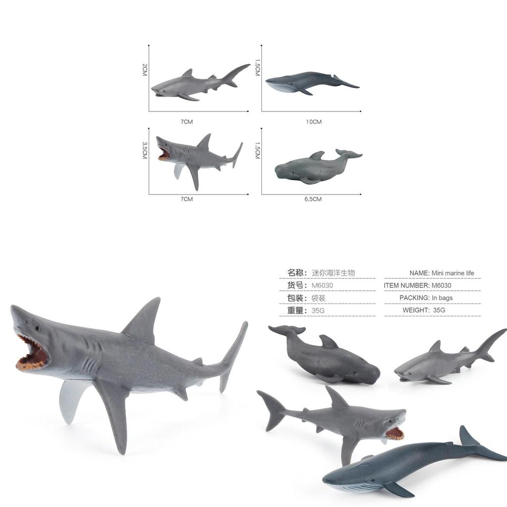 Ocean Animal Figurines Collection Featuring Solid Plastic Sharks And Whales For Classroom Use And Collectors