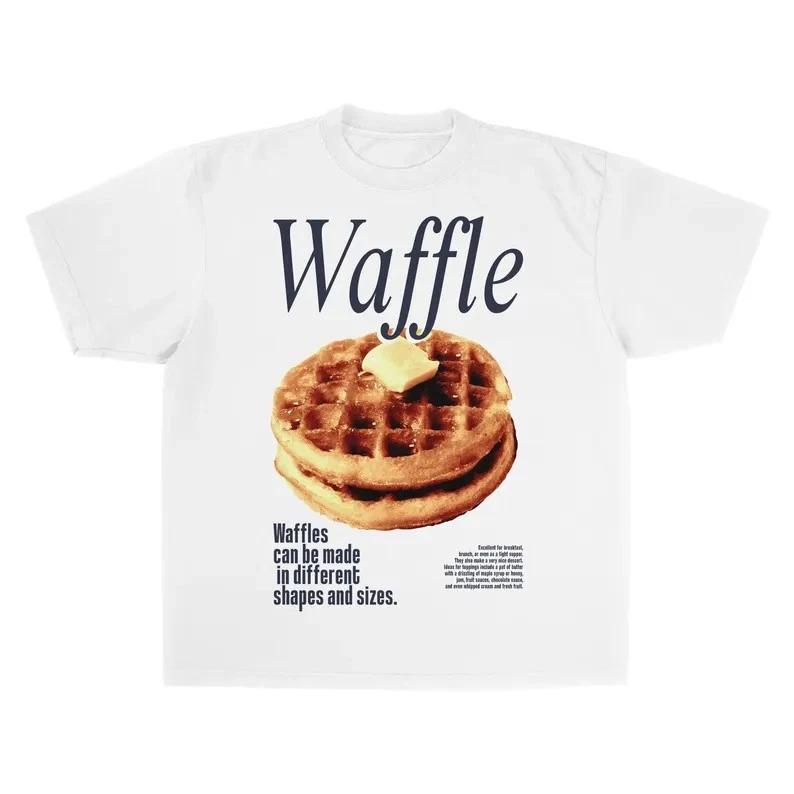 Aesthetic 90s Waffles Shirt, Trendy Food tshirt, Cool Graphic Tees,