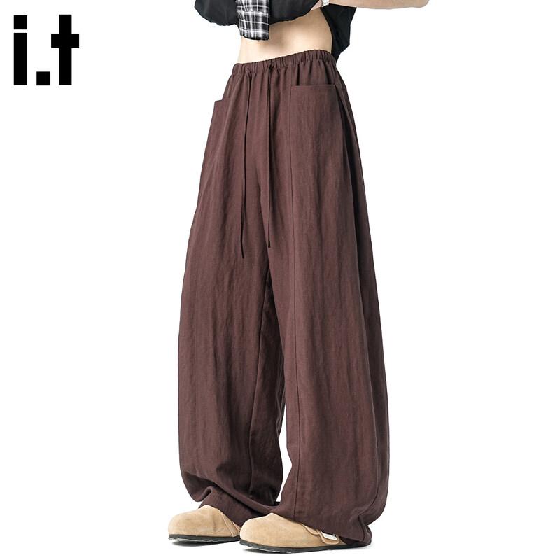 

CHOCOOLATEit Men s Lightweight Tencel Blend Wide-Leg Casual Pants S