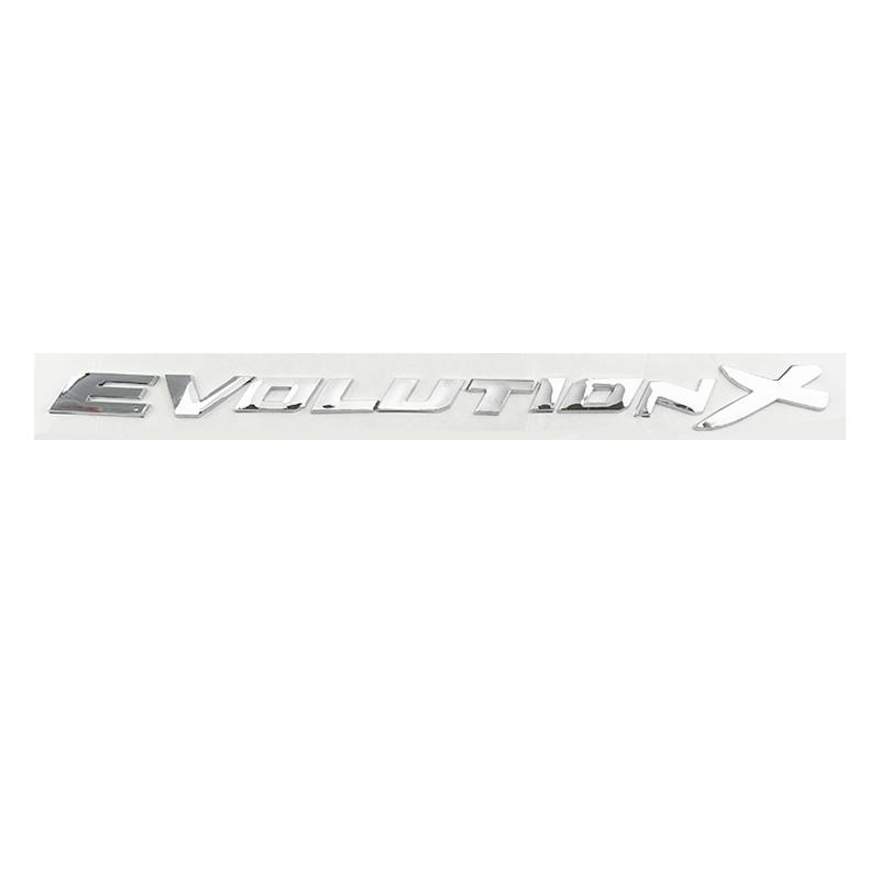 Car ABS Rear Trunk Letters Logo Badge Emblem Decals Sticker For Lancer Evolution X Styling Decoration Accessories