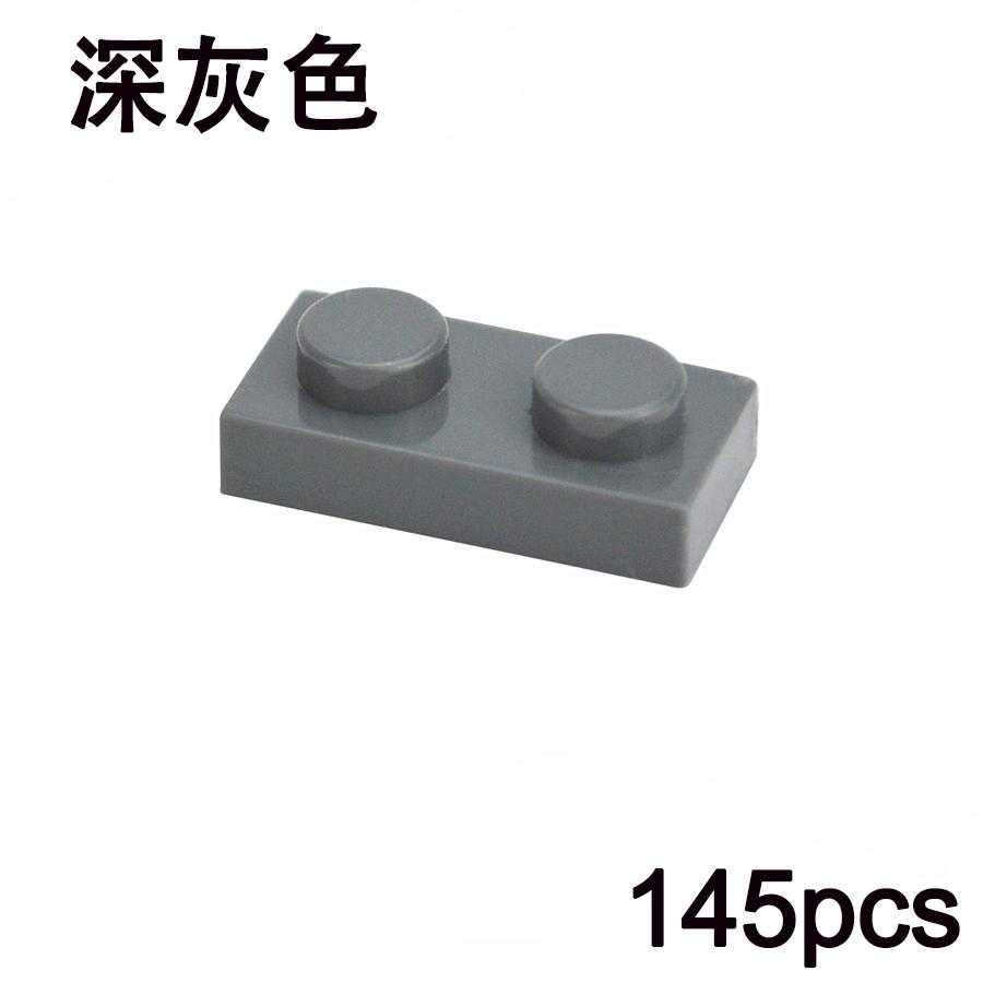 145Pcs MOC 1x2 Thin Plate Building Blocks - Educational Creative Bricks Compatible with 3023 for Kids