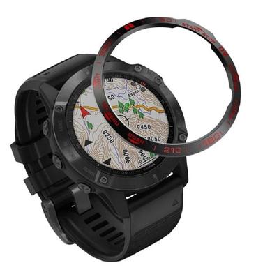 Kroužek proti poškrábání pro hodinky Garmin Fenix 6/Fenix 6 Pro/Fenix 6 Sapphire, Kroužek rámečku, Stylizační pouzdro, Kovový kryt