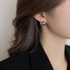 Trendy Metal Three-Ring Stud Earrings for Women - Unique Light Luxury Design