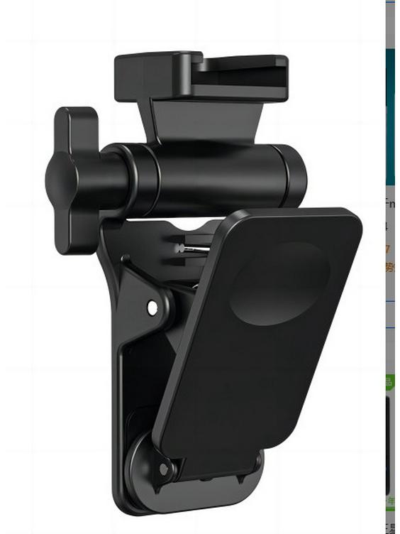 Universal Fill Light Phone Clip with 1/4 Interface, Cold Shoe Mount, Strong Grip for GoPro and Video Conferencing