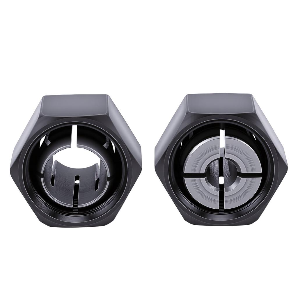 2 Pcs Router Collet Kit Replacement for 1613 1617 1618 1619 Series Routers 2610906283 1 4in and 2610906284 1 2in Router