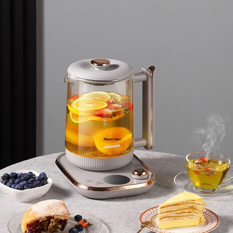 Daewoo 1.8L Multi-functional Glass Health & Tea Kettle CN plug (adapter included)