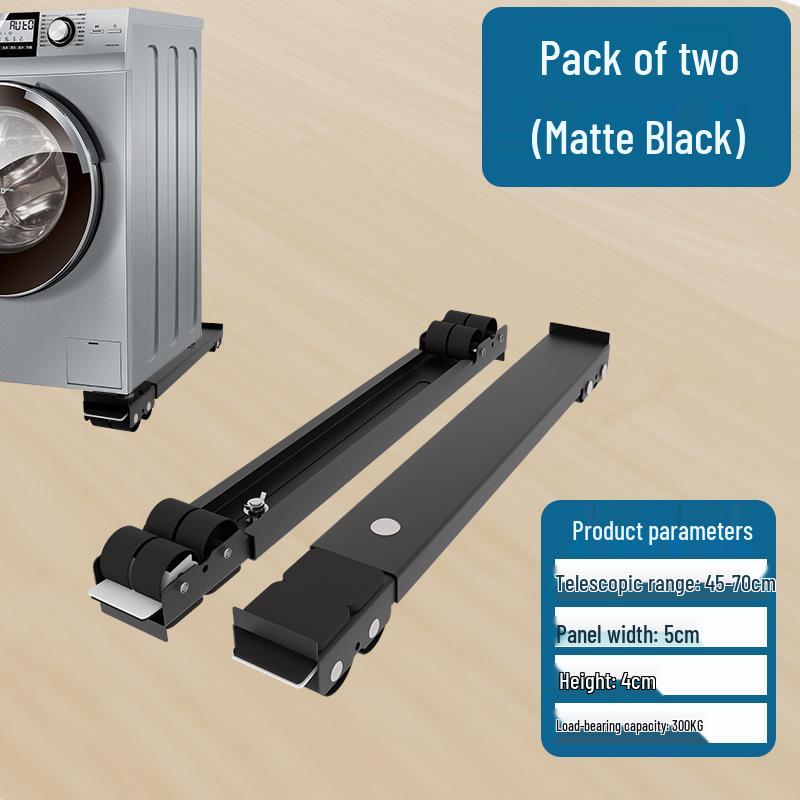 

Регулируемая роликовая подставка для стиральной машины и холодильника с полкой для хранения