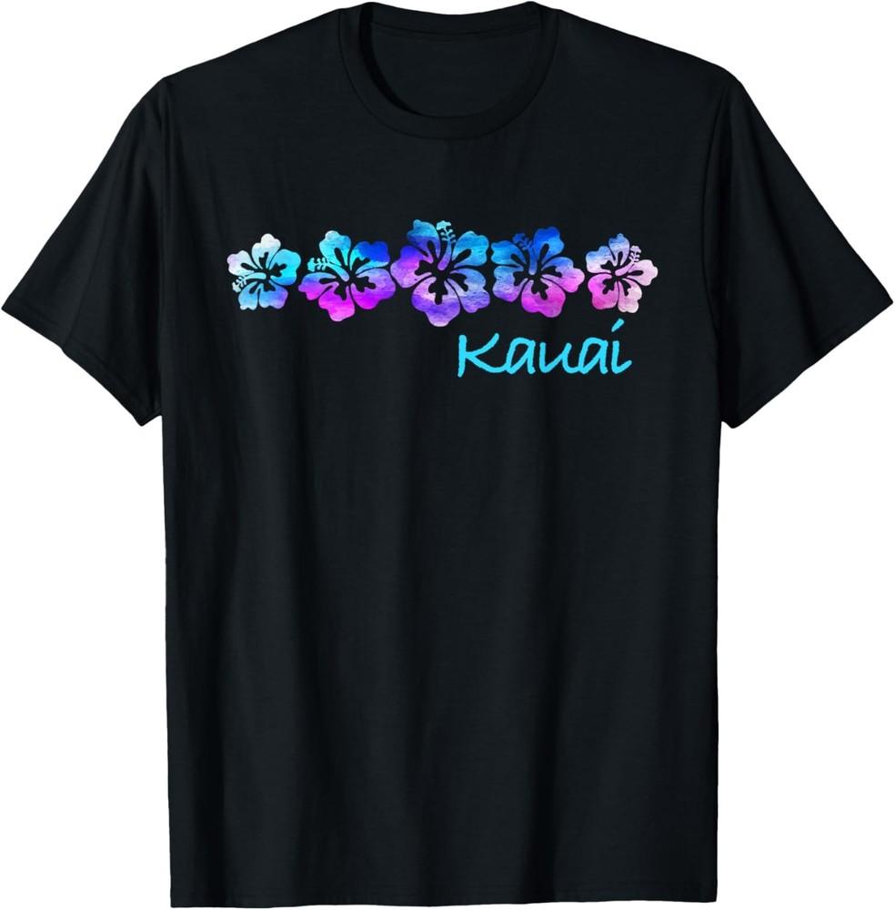 Kauai Vintage T-Shirt: Hibiscus Flower Tee Unisex T-Shirt XL