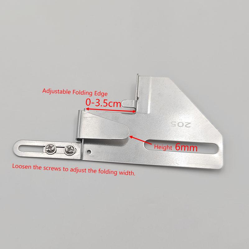 205/224 Verstellbare Coverstichmaschine Saumfalter Stoffführer Saumgerät Passend für Coverstich Nähmaschine Zubehör