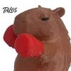 Whimsical Boxer Animal Figure Boxing Capybara Figurine, Funny Desktop Ornament for Stress Creative Gift Friends Relief, Cute Statue Home Office