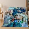 Coperta di Flanella alla Moda Billie Eilish Hit Me Hard and Soft Coperta Morbida da Lanciare per Letto Camera da Letto Soggiorno Viaggio Regalo Bambino
