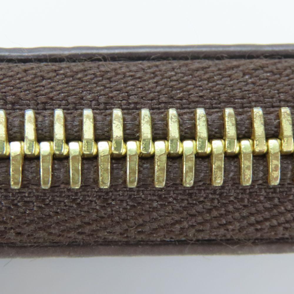 Used LOUIS VUITTON Purse Portefeuille Clemence M60742 Monogram Fuchsia Brown Zip Around