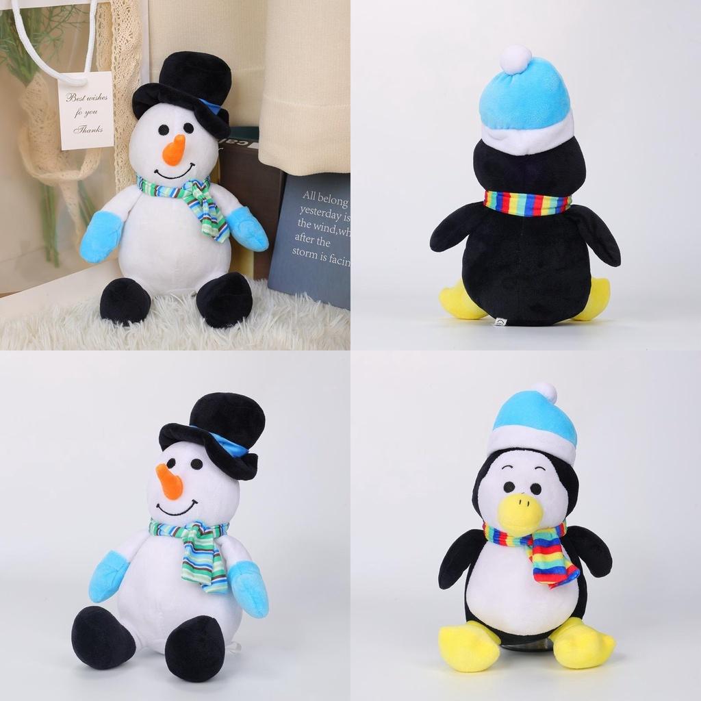 Christmas Santa Claus Plush Toy Cute Reindeer Stuffed Animal Holiday Gift 21cm