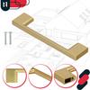 KOTARBAU® Kitchen Furniture Handle Classic Modern Oblong Long Matte Gold 126 MM Spacing 96 MM Set of 10