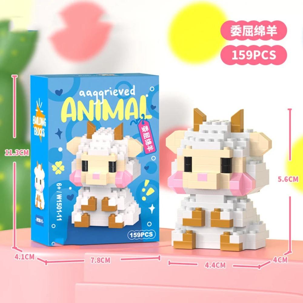 Adults Animals Micro Particle Building Blocks Toy for Children 6 to 12 Years Old Boy Birthday Gift Dog Cat Mini Bricks Girl Toys