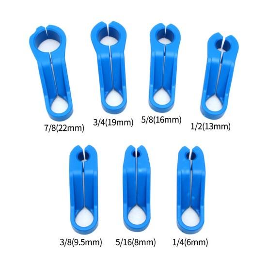 7Pcs/Set Pipe Removal Tool with Storage Tray Simple Assembly Easily Disconnected Car Repair Anti Rust Fuel Line Disconnect Tool Vehicle