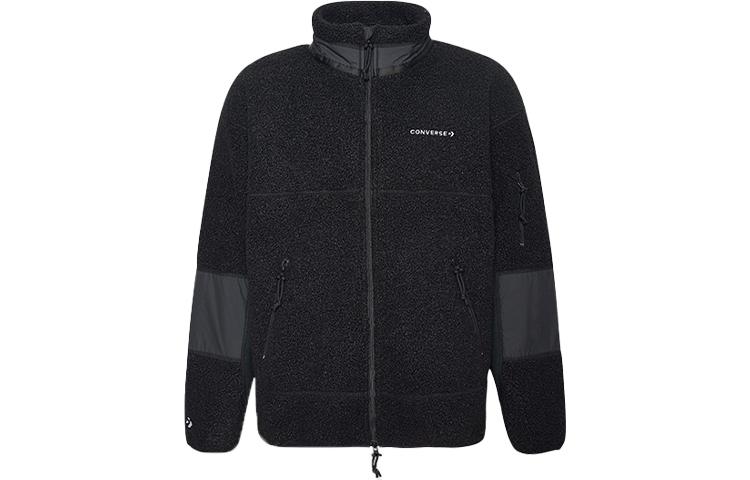 Converse Jackets Men s Black Stand Collar Moderate Other 10018039-A01 S