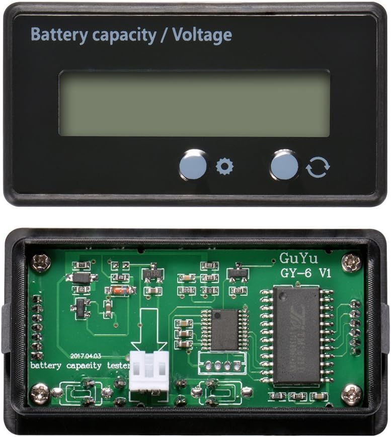 LCD Battery ty Monitor Gauge Meter Waterproof 12V 24V 36V 48V Lead Acid Battery Status Indicat