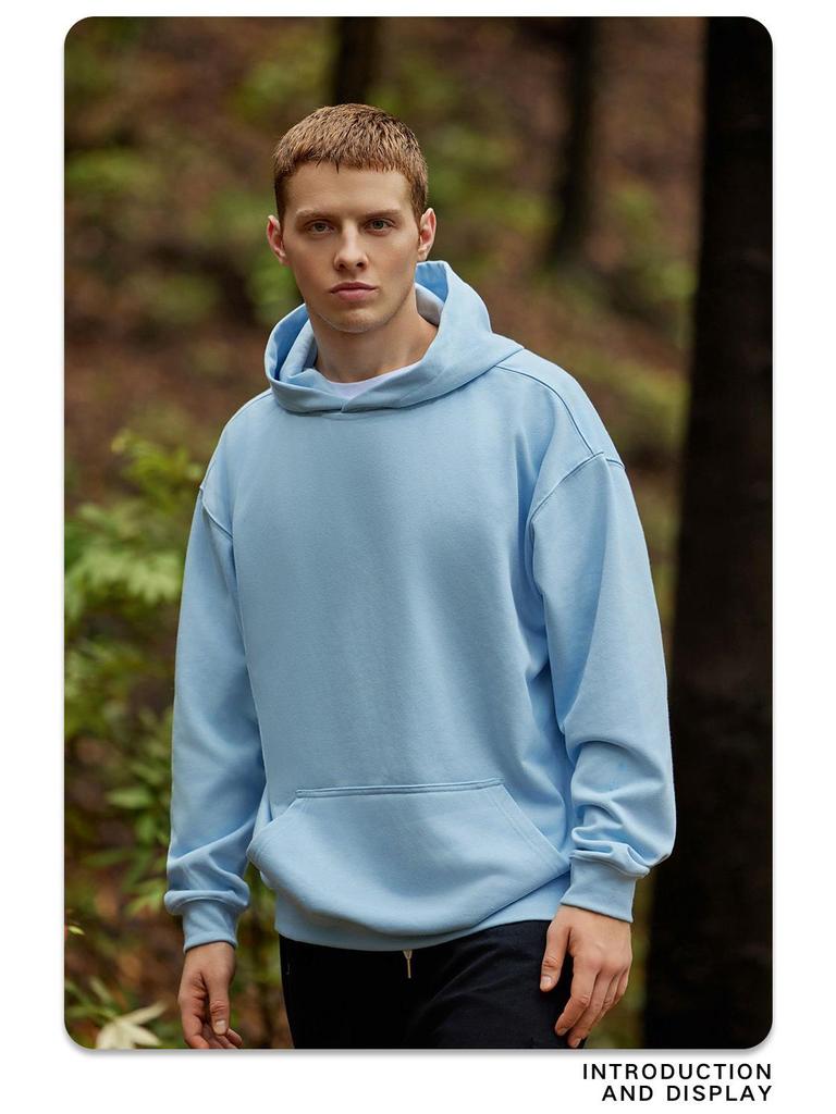 Herrenmode Marke 450G Terry Hoodie - Jugendliche lockere Passform, Herbst/Winter 2024 Kollektion