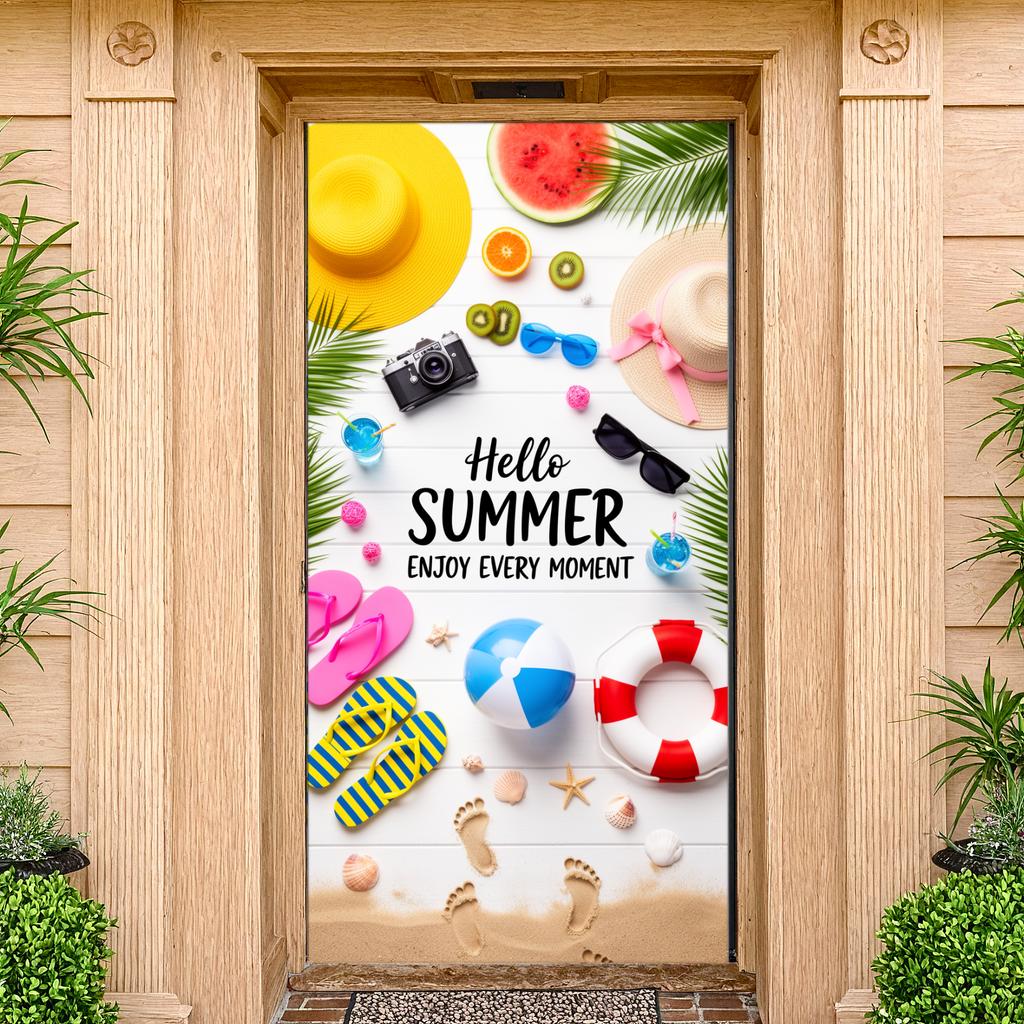 Summer Celebration Background Tropical Design Summer Party Display Vacation Party Banner Beach Themed Holiday Event Backdrop