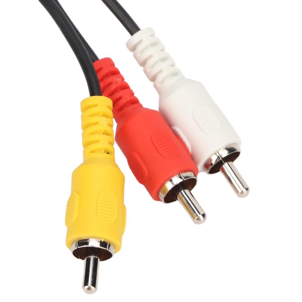 Male to Male Audio Adapter Cable Plug and Play Mini DIN Cable Mini DIN 9 Pin to 3RCA Cable  Monitor
