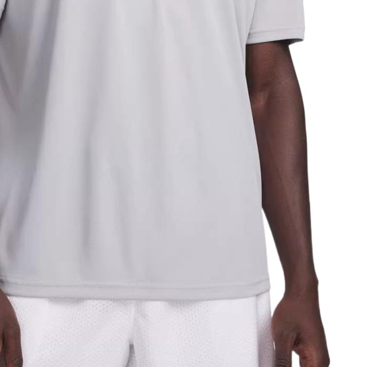 Under Armour SS26 Round Neck Solid Color Pullover Drop Shoulder T-Shirt Men tops 6012356-011