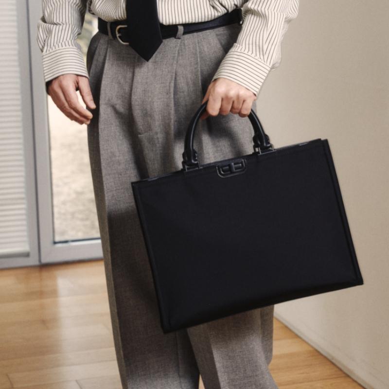 Daks Black Nylon Document Bag Dbba6e029bk