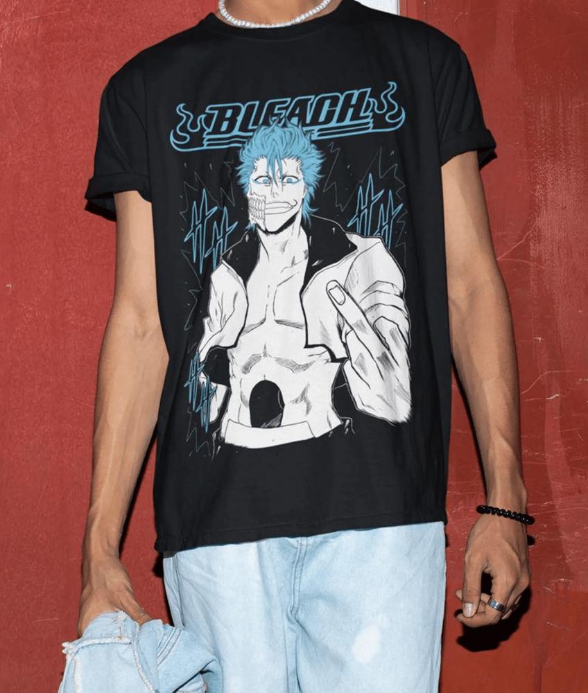 Bleach Ichigo Kurosaki T-shirt Manga Strip Horror Anime Gift Shirt Tee All Size