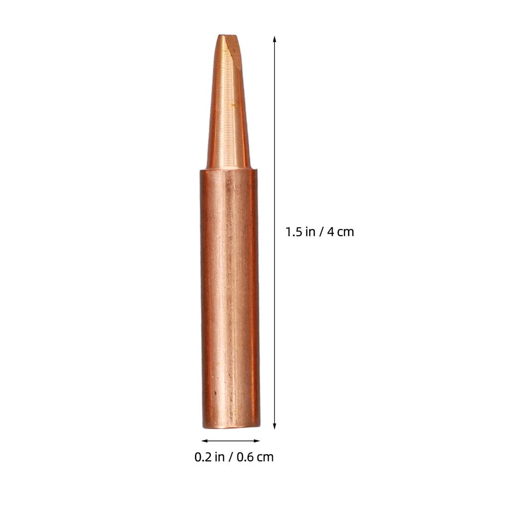 5Pcs Soldering Iron Tips Set High Thermal Conductivity Welding Tips Replacement for Electronics Repair Welding Accessories
