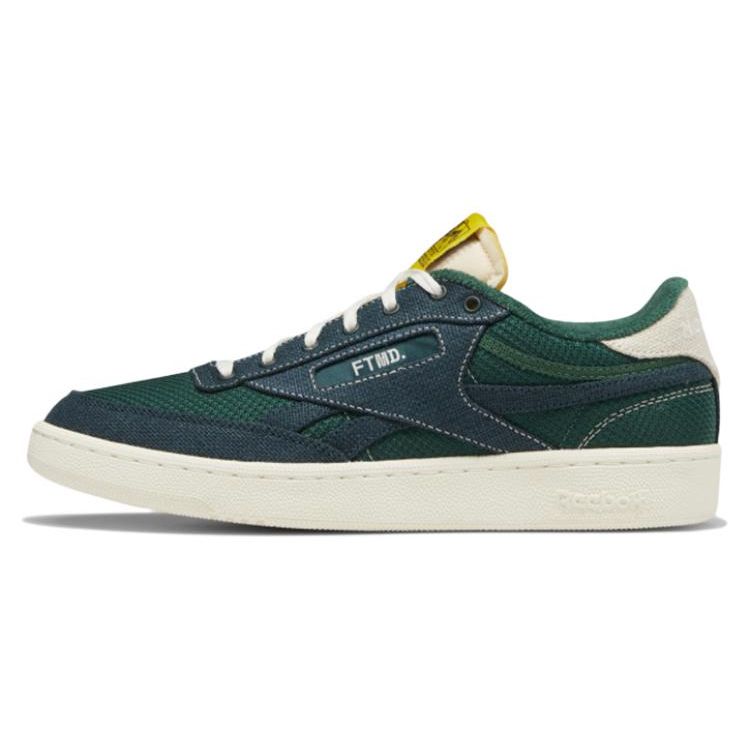 Reebok Low Top Skate Shoes Unisex Green White HQ2203 40