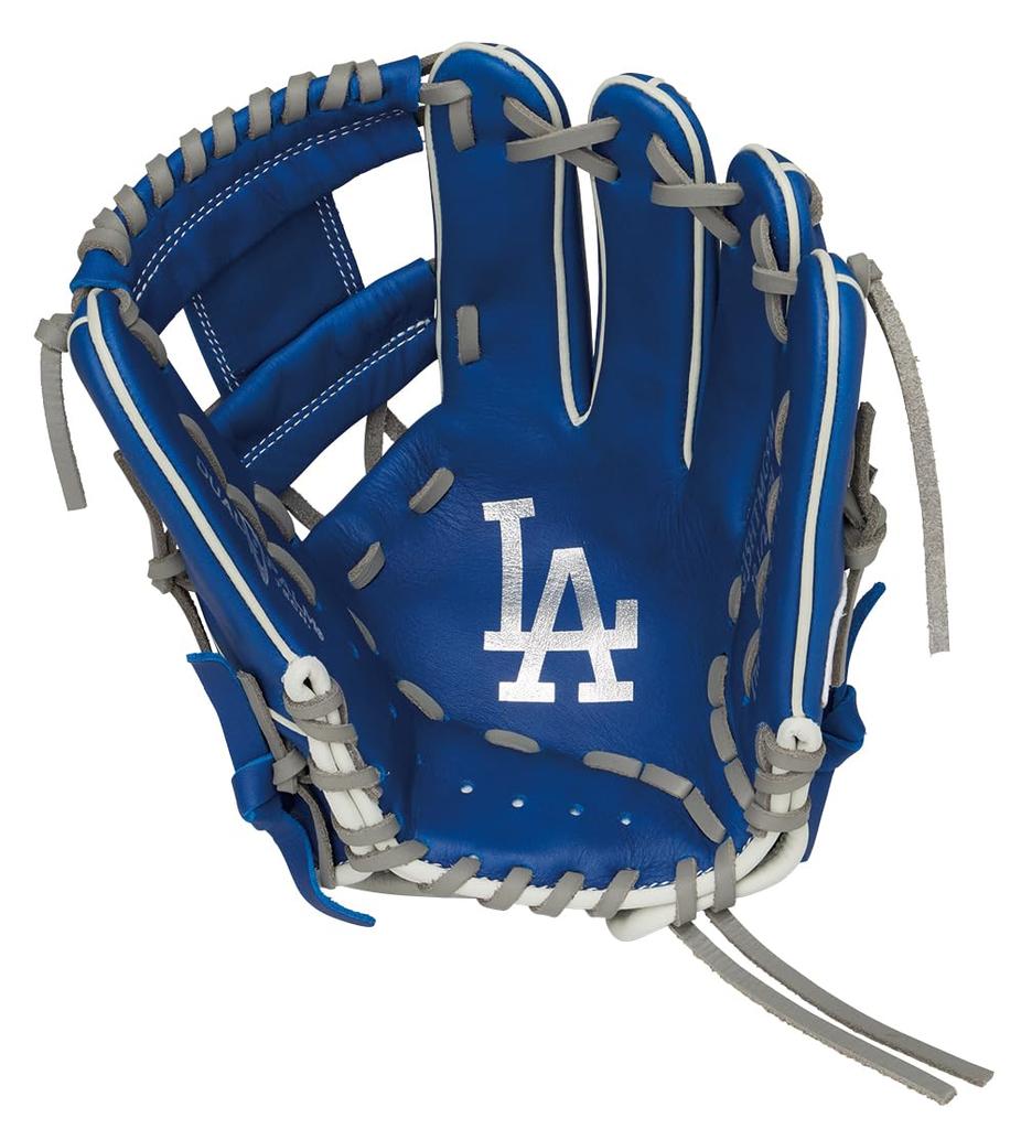 Rawlings Dodgers HYPER TECH MLB TEAM GJ5HTMG9M Baseball Size M Glove, Softball, Junior, Kids, All-Around, (Right-Handed Thrower)